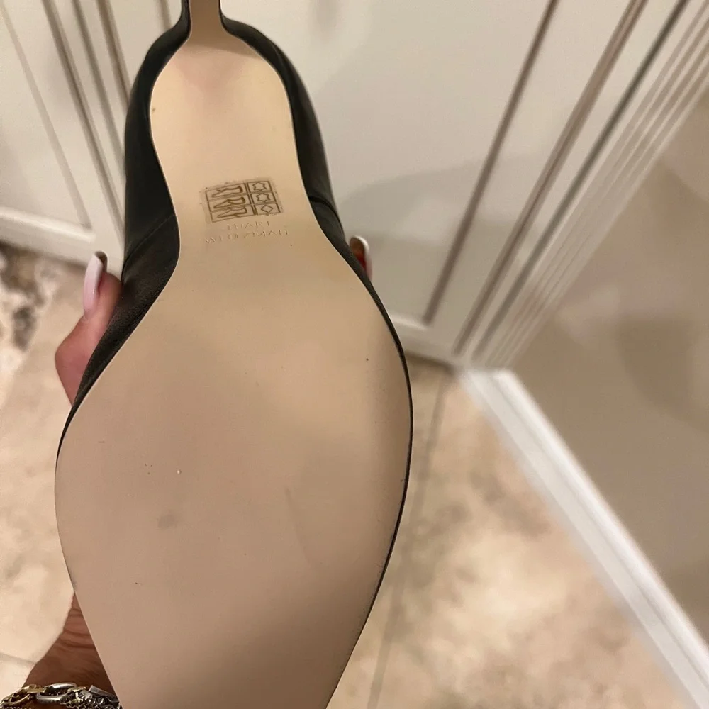 Stuart Weitzman Sexy Natalia Thigh High Length Stretch Leather Boots